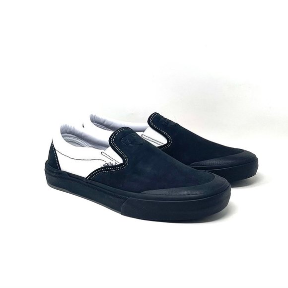 💖MEGA SALE💖VANS Bmx Slip On  Skate Dak Black White    SB Womens VN0A5HEY39M - Picture 1 of 11